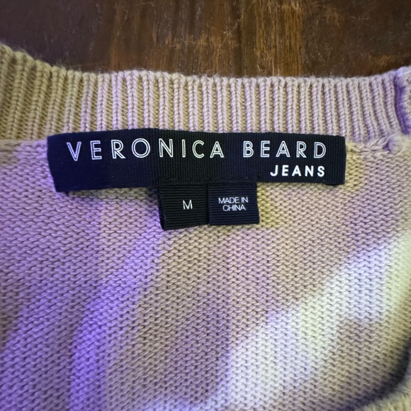 VERONICA BEARD Nikasha Tie-Dye Cotton Sweater - Size Medium - Picture 4 of 7